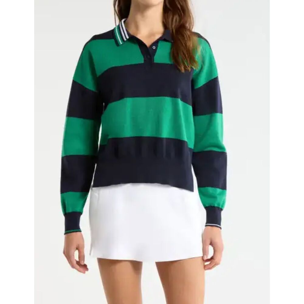 G/FORE Striped Merino Wool Rugby Sweater X-Small